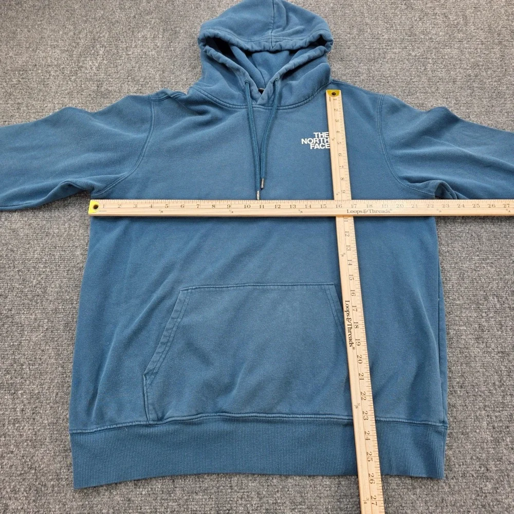 The North Face Mens M Half Dome Blue Hoodie Sweatshirt Never Stop Exploring Logo